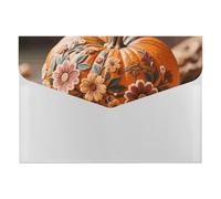 HETVBNS 6 Pockets Expanding File Folder Durable Waterproof A4 Letter Size Folders, Fall Pumpkin Ethic Boho Floral Accordion File Organizer for Office, Home & Travel