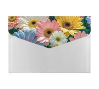 HETVBNS 6 Pockets Expanding File Folder Durable Waterproof A4 Letter Size Folders, Flowers As Background Accordion File Organizer for Office, Home & Travel