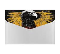 HETVBNS 6 Pockets Expanding File Folder Durable Waterproof A4 Letter Size Folders, Germany Flag Eagle Accordion File Organizer for Office, Home & Travel