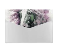 HETVBNS 6 Pockets Expanding File Folder Durable Waterproof A4 Letter Size Folders, Green Horse Accordion File Organizer for Office, Home & Travel