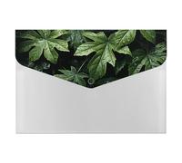 HETVBNS 6 Pockets Expanding File Folder Durable Waterproof A4 Letter Size Folders, Green Leaves Pattern Accordion File Organizer for Office, Home & Travel