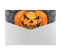HETVBNS 6 Pockets Expanding File Folder Durable Waterproof A4 Letter Size Folders, Halloween Pumpkin Accordion File Organizer for Office, Home & Travel