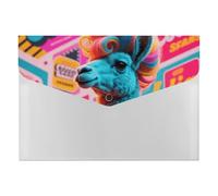 HETVBNS 6 Pockets Expanding File Folder Durable Waterproof A4 Letter Size Folders, Hippie Sheep Accordion File Organizer for Office, Home & Travel