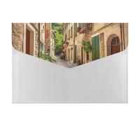 HETVBNS 6 Pockets Expanding File Folder Durable Waterproof A4 Letter Size Folders, Italy Street Accordion File Organizer for Office, Home & Travel