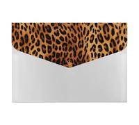 HETVBNS 6 Pockets Expanding File Folder Durable Waterproof A4 Letter Size Folders, Leopard Print Accordion File Organizer for Office, Home & Travel