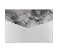 HETVBNS 6 Pockets Expanding File Folder Durable Waterproof A4 Letter Size Folders, Light Black Marble Accordion File Organizer for Office, Home & Travel