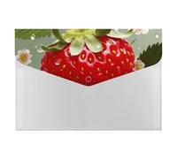 HETVBNS 6 Pockets Expanding File Folder Durable Waterproof A4 Letter Size Folders, Lovely Strawberry Accordion File Organizer for Office, Home & Travel
