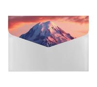 HETVBNS 6 Pockets Expanding File Folder Durable Waterproof A4 Letter Size Folders, Mount at Sunset Accordion File Organizer for Office, Home & Travel