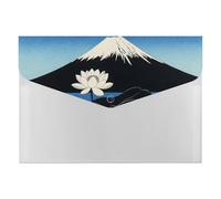 HETVBNS 6 Pockets Expanding File Folder Durable Waterproof A4 Letter Size Folders, Mountain Lotus Accordion File Organizer for Office, Home & Travel