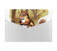 HETVBNS 6 Pockets Expanding File Folder Durable Waterproof A4 Letter Size Folders, Nut-Eating Squirrel Accordion File Organizer for Office, Home & Travel