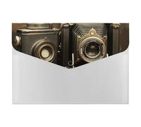 HETVBNS 6 Pockets Expanding File Folder Durable Waterproof A4 Letter Size Folders, Old Camera Accordion File Organizer for Office, Home & Travel