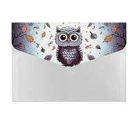 HETVBNS 6 Pockets Expanding File Folder Durable Waterproof A4 Letter Size Folders, Owl Tree Branches Accordion File Organizer for Office, Home & Travel