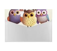 HETVBNS 6 Pockets Expanding File Folder Durable Waterproof A4 Letter Size Folders, Owls Birds Accordion File Organizer for Office, Home & Travel