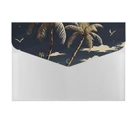 HETVBNS 6 Pockets Expanding File Folder Durable Waterproof A4 Letter Size Folders, Palm Tree Accordion File Organizer for Office, Home & Travel