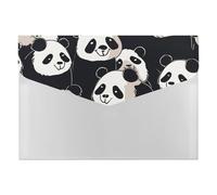 HETVBNS 6 Pockets Expanding File Folder Durable Waterproof A4 Letter Size Folders, Panda Star Accordion File Organizer for Office, Home & Travel