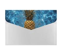 HETVBNS 6 Pockets Expanding File Folder Durable Waterproof A4 Letter Size Folders, Pineapple in The Pool Accordion File Organizer for Office, Home & Travel
