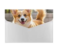 HETVBNS 6 Pockets Expanding File Folder Durable Waterproof A4 Letter Size Folders, Playful Corgi Accordion File Organizer for Office, Home & Travel