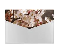 HETVBNS 6 Pockets Expanding File Folder Durable Waterproof A4 Letter Size Folders, Plum Tree Blossom Accordion File Organizer for Office, Home & Travel