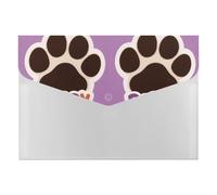 HETVBNS 6 Pockets Expanding File Folder Durable Waterproof A4 Letter Size Folders, Puppy Dog Paw Accordion File Organizer for Office, Home & Travel