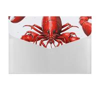 HETVBNS 6 Pockets Expanding File Folder Durable Waterproof A4 Letter Size Folders, Red Lobster Print Accordion File Organizer for Office, Home & Travel