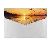 HETVBNS 6 Pockets Expanding File Folder Durable Waterproof A4 Letter Size Folders, Reeds by The River Accordion File Organizer for Office, Home & Travel