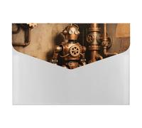 HETVBNS 6 Pockets Expanding File Folder Durable Waterproof A4 Letter Size Folders, Robot in The Corner Accordion File Organizer for Office, Home & Travel