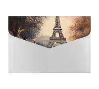 HETVBNS 6 Pockets Expanding File Folder Durable Waterproof A4 Letter Size Folders, Romantic Paris Eiffel Tower Accordion File Organizer for Office, Home & Travel