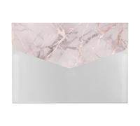 HETVBNS 6 Pockets Expanding File Folder Durable Waterproof A4 Letter Size Folders, Rose Marble Accordion File Organizer for Office, Home & Travel