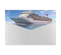 HETVBNS 6 Pockets Expanding File Folder Durable Waterproof A4 Letter Size Folders, Seaside Cruise Ship Accordion File Organizer for Office, Home & Travel