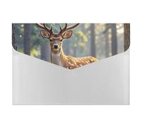 HETVBNS 6 Pockets Expanding File Folder Durable Waterproof A4 Letter Size Folders, Sika Deer Accordion File Organizer for Office, Home & Travel