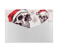 HETVBNS 6 Pockets Expanding File Folder Durable Waterproof A4 Letter Size Folders, Sketchy Skulls Accordion File Organizer for Office, Home & Travel