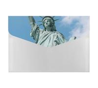 HETVBNS 6 Pockets Expanding File Folder Durable Waterproof A4 Letter Size Folders, Statue of Liberty Accordion File Organizer for Office, Home & Travel