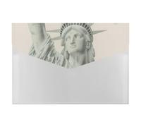 HETVBNS 6 Pockets Expanding File Folder Durable Waterproof A4 Letter Size Folders, Statue of Liberty Accordion File Organizer for Office, Home & Travel