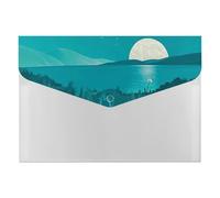 HETVBNS 6 Pockets Expanding File Folder Durable Waterproof A4 Letter Size Folders, Teal Blue Accordion File Organizer for Office, Home & Travel