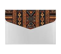 HETVBNS 6 Pockets Expanding File Folder Durable Waterproof A4 Letter Size Folders, Traditional African Design Pattern Accordion File Organizer for Office, Home & Travel