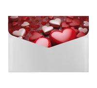 HETVBNS 6 Pockets Expanding File Folder Durable Waterproof A4 Letter Size Folders, Valentines Love Hearts Accordion File Organizer for Office, Home & Travel