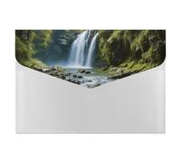 HETVBNS 6 Pockets Expanding File Folder Durable Waterproof A4 Letter Size Folders, Waterfall Landscape Painting Accordion File Organizer for Office, Home & Travel