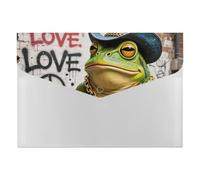 HETVBNS 6 Pockets Expanding File Folder Durable Waterproof A4 Letter Size Folders, Western Cowboy Frog Accordion File Organizer for Office, Home & Travel