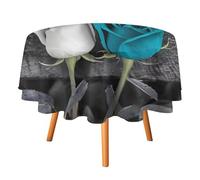 HETVBNS - 70 x 70 Inch Round Polyester Tablecloth, Elegant Decoration for Dining, Party, Patio