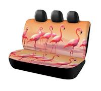 HETVBNS A Flock of Flamingos Car Seat Covers for Back Seat Pet Protector, Universal Auto Rear Seats Cover, Non Slip Back Seats Covers for Car, Truck & SUV