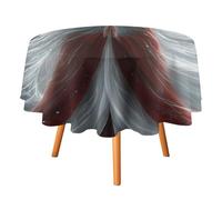 HETVBNS A Fox Spirit Tablecloth - Wrinkle and Stain Resistant Polyester Round Tablecloth 36 x 36 Inch, Elegant Decor for Dining, Parties, Patio