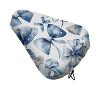 HETVBNS A Set of Blue Bows Bike Seat Cover Waterproof Bicycle Seat Cover