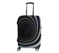 HETVBNS Abstract Circle Swirl Luggage Cover, Elastic Luggage Protector Fits 19-32in Suitcases, Washable & Anti-Scratch Suitcase Cover for Men Women, style, M, Classic