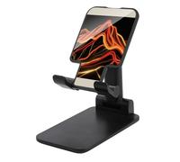 HETVBNS Abstract Mountain Phone Stand for Desk - Adjustable & Foldable Tablet Stand Portable Cell Phone Stand Holder Compatible with 4-13" Smartphones, Tablets