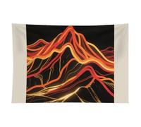 HETVBNS Abstract Mountain Tapestry Wall Hanging - 60"x90" Aesthetic Tapestries Soft Polyester Wall Art Decor Large Tapestry for Bedroom Living Room Dorm Backdrop, Hanging Kit Included