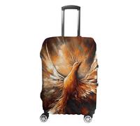 HETVBNS Abstract Phoenix Luggage Cover, Elastic Luggage Protector Fits 19-32in Suitcases, Washable & Anti-Scratch Suitcase Cover for Men Women, style, M, Classic