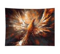 HETVBNS Abstract Phoenix Tapestry Wall Hanging - 60"x80" Aesthetic Tapestries Soft Polyester Wall Art Decor Large Tapestry for Bedroom Living Room Dorm Backdrop, Hanging Kit Included