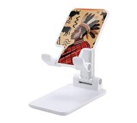 HETVBNS African Art Phone Stand for Desk - Adjustable & Foldable Tablet Stand Portable Cell Phone Stand Holder Compatible with 4-13" Smartphones, Tablets