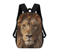 HETVBNS African Lion Head Backpack for Women Men, Durable 600D Polyester Bookbag with Large Capacity, Lightweight 17 Inch Laptop Backpack Minimalism Casual Daypack for Work, Travel
