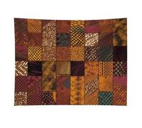 HETVBNS African Style Patchwork Tapestry Wall Hanging - 30"x40" Aesthetic Tapestries Soft Polyester Wall Art Decor Large Tapestry for Bedroom Living Room Dorm Backdrop, Hanging Kit Included